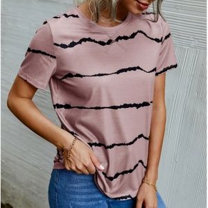 Striped Round Neck Tee